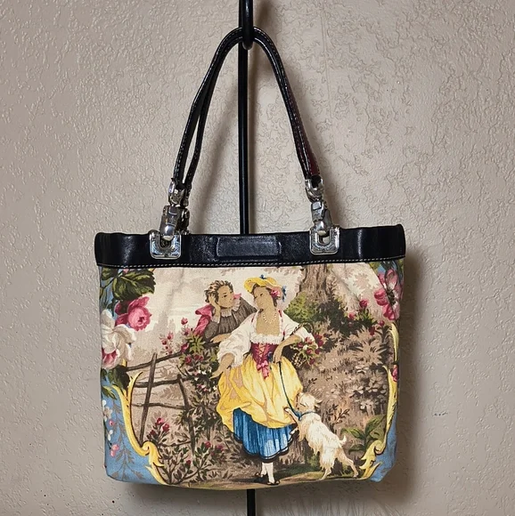 Brighton Jodi Reversible Tote - Black and Multicolor - Picture 9 of 10